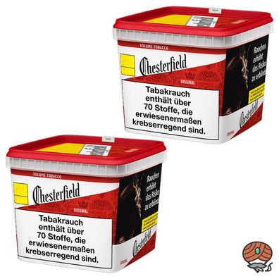 Chesterfield Red Volumentabak / Zigarettentabak Giga Box 2x 255g