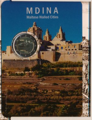 Malta 2 Euro 2025 - Mdina in CoinCard*