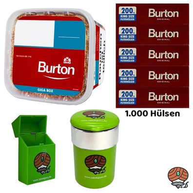 Burton Volumentabak GIGA Box 400g, Hülsen, Autoaschenbecher, Box