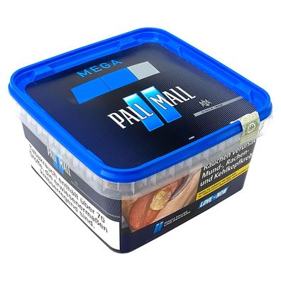 Pall Mall Blue/Blau Volumentabak/Tabak 125g Mega Box