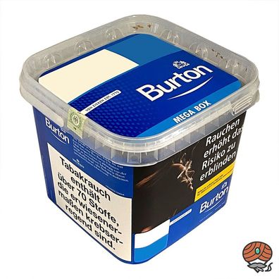 Burton Blue / Blau MEGA BOX Volumentabak / Stopftabak 270g