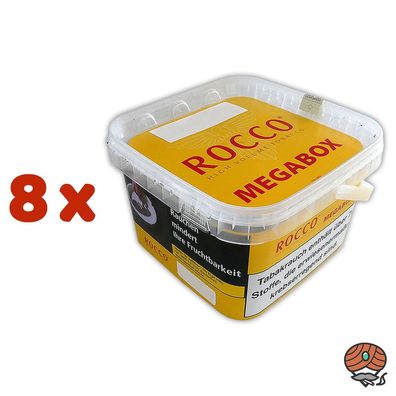 ROCCO Tabak / Volumentabak Gelb Megabox 8x 160g