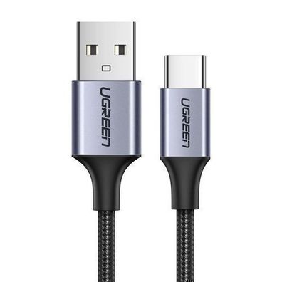 Ugreen USB-A auf USB-C Lade- und Datenkabel, 1,5m Grau, Schnellladetechnologie Q