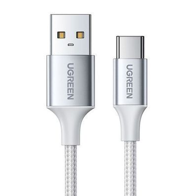 Ugreen 3m USB-C auf USB-A Kabel, Schnellladekabel QC 3.0, 3A, Weiss, Hochwertige
