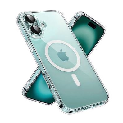 Ugreen Classy Clear Magnetische Huelle fuer iPhone 16 - Transparent