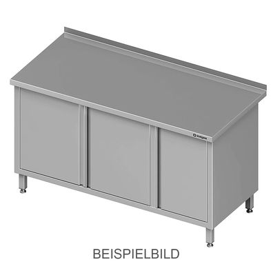 Stalgast Arbeitsschrank mit Flügeltüren, 1200x600x850 mm, mit Flügeltürschrank