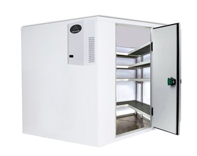 Gastronomie Hotel Küche Kühlzelle 1200 x 2100 x 2010 mmnkl. Kühlaggregat und Regal