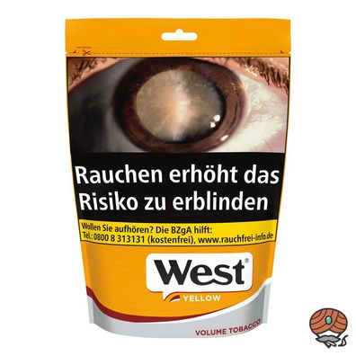 West Yellow Volumentabak Beutel 150g