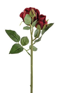 Fink ROSE, Kunstblume, Kunstfasern, rot, H. 40 cm Höhe: 40.00 cm 180068