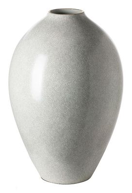 Fink AGNETA, Bodenvase, Porzellan, hellgrau, weiß, L. 27 cm, B. 27 cm, H. 40 cm,