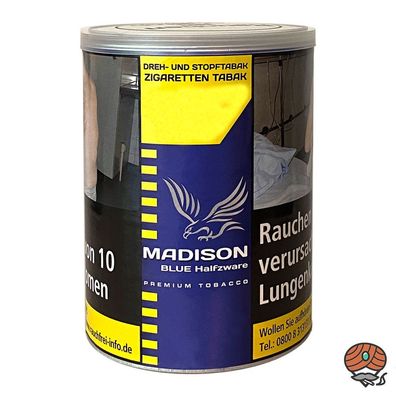 Madison Blue/Blau Tobacco 120g Dose Halfzware Shag Drehtabak/ Stopftabak