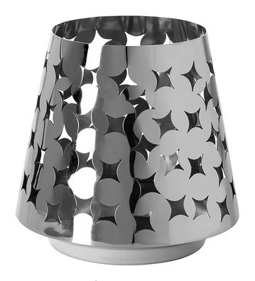Fink LUMA, Windlicht, Edelstahl , silber, L. 19 cm, B. 19 cm, H. 19 cm, D. 19 cm
