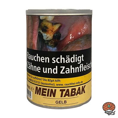 MEIN TABAK Gelb Zigarettentabak / Drehtabak / Stopftabak 180g Dose