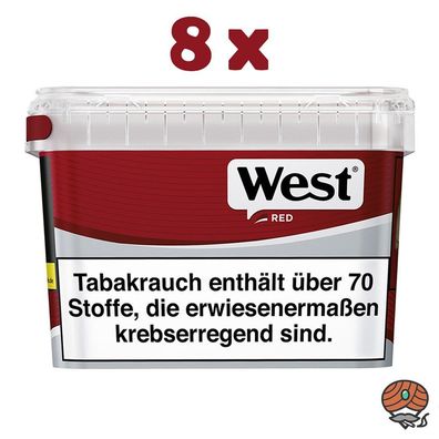 West Red Volumentabak / Zigarettentabak Mega Box 8x 115g