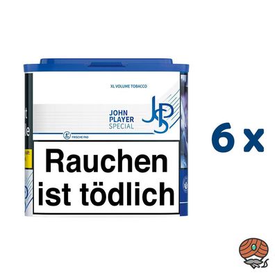 JPS John Player Special Blue/Blau XL Volumentabak - Tabak Dose 6x 36g