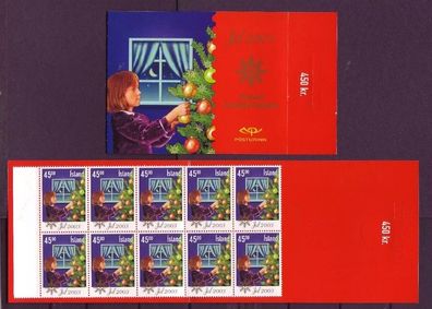 Island postfrisch 2003 Markenheft von MiNr. 1049 Weihnachten