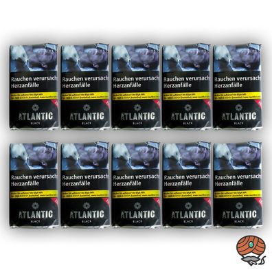 Atlantic Black Drehtabak Pouch / Beutel 10x 50g
