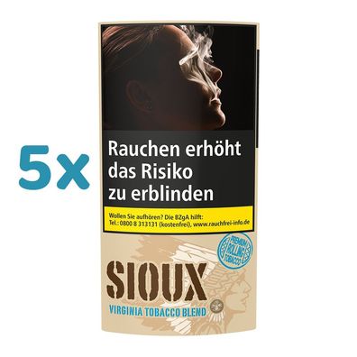 SIOUX Original Blue 5x 30g Drehtabak Zigarettentabak