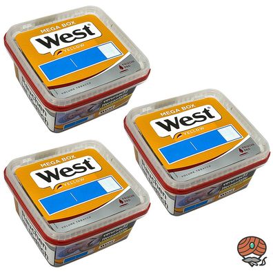 West Yellow Tabak / Volumentabak Mega Box 3x 105g