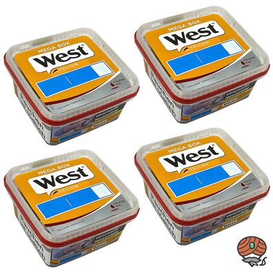 West Yellow Tabak / Volumentabak Mega Box 4x 105g
