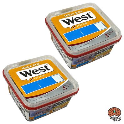 West Yellow Tabak / Volumentabak Mega Box 2x 105g