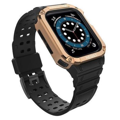 Robuster Schutzarmband mit Gehaeuse fuer Apple Watch Modelle 7/6/5/4/3/2/SE (41/40
