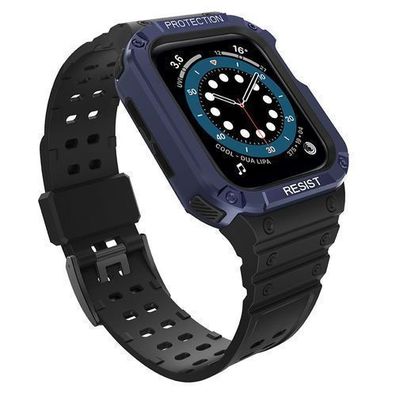 Schutzhuelle und Armband Set fuer Apple Watch Serie 7 / 6 / 5 / 4 / 3 / 2 / SE (41
