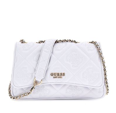 GUESS Marieke Convertible Xbody Flap Damen Umhängetasche - Farben: white