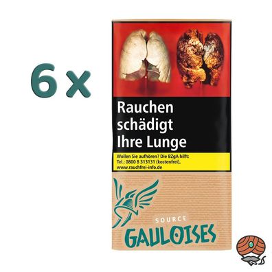 Gauloises Source Bronze Drehtabak 6x 30g Pouch