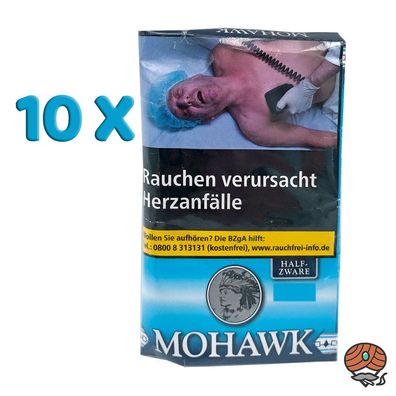 Mohawk Half Zware 10x 30g Drehtabak Zigarettentabak