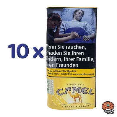 Camel Cigarette Tobacco Drehtabak 10x 30g Pouch Zigarettentabak