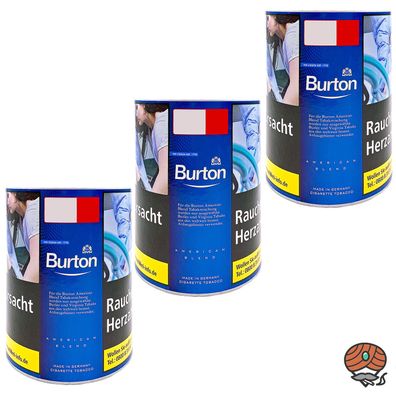 Burton Blue / Blau (ehem. White / Weiß) Feinschnitt Tabak Dose 3x 120g