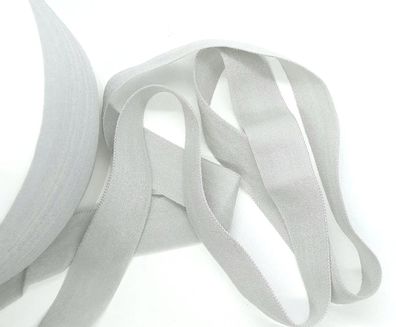 1m x 15mm Falzgummi Rollierband Einfassband elastisch soft matt Farbe Grau Hell