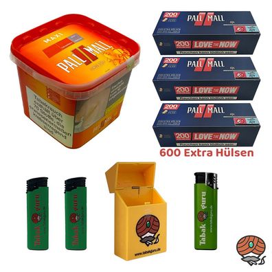 Pall Mall Allround Volumentabak Maxi Box 1x 263g, Red Xtra Hülsen, Zubehör