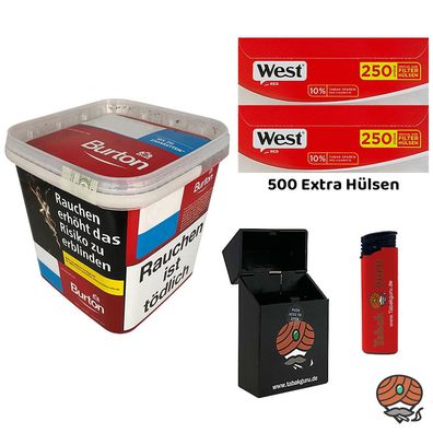 Burton Red Volumentabak MEGA Box 270g + 500 West Extra Hülsen