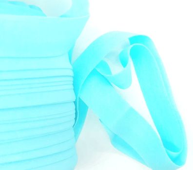 1m x 15mm Falzgummi Rollierband Einfassband elastisch soft matt Fb. Aquablau Hell