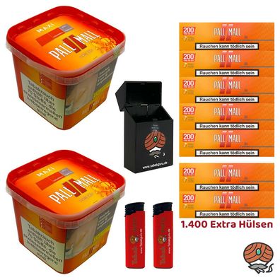 Pall Mall Allround Volumentabak Maxi Box 2x 263g, 1400 Hülsen, Zubehör