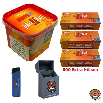 Pall Mall Allround Volumentabak Maxi Box 1x 263g + 600 Xtra Hülsen + Zubehör