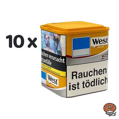 West Yellow Volumentabak Dose 10x 40g