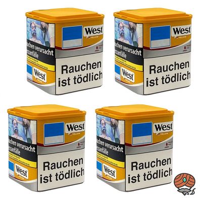 West Yellow Volumentabak Dose 4x 40g