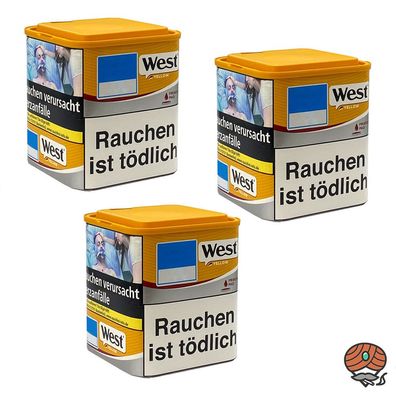 West Yellow Volumentabak Dose 3x 40g