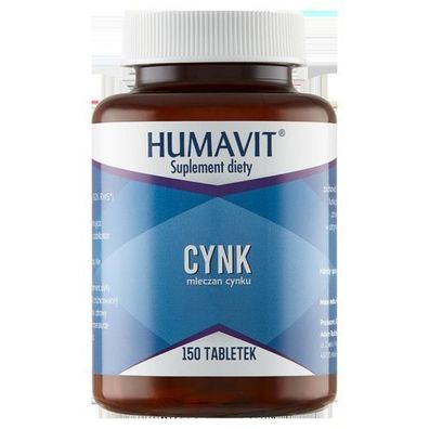Humavit Zink, 150 Tabletten, Nahrungsergaenzungsmittel