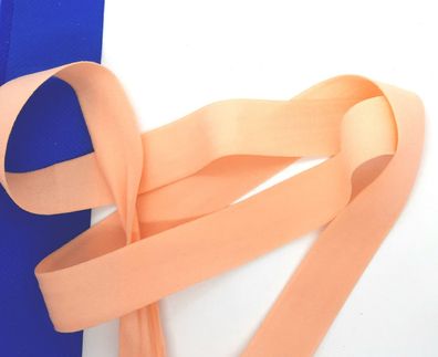 1m x 20mm Falzgummi Rollierband Einfassband elastisch soft matt Fb. Pfirsich Pflaum