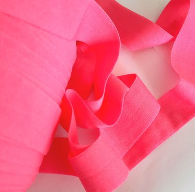 1m x 20mm Falzgummi Rollierband Einfassband elastisch soft matt Fb. Hot Pink