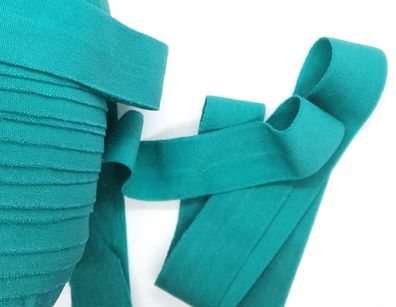 1m x 20mm Falzgummi Rollierband Einfassband elastisch soft matt Fb. Jade