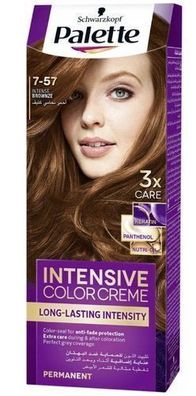 Schwarzkopf Palette Dunkelbraun 7-57 Haarfarbe - Intensive Farbintensitaet fuer pr
