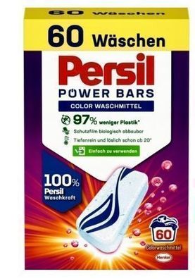 Persil Power Bars Waschmittel Caps fuer Buntwaesche, 1,77 kg - Hergestellt in Deut