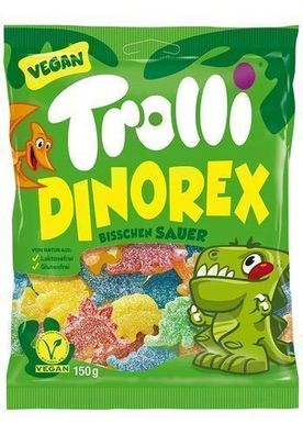 Trolli Dinorex Gummibärchen 150 g - Fruchtige Dino-Snacks aus Deutschland
