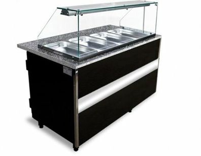 Gastronomie Hotel Küche Warmetheke Gastroline Bemar 576 Liter Volumen 2000x900x8
