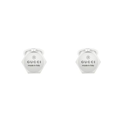 Gucci - YBE779163001 - Markenschalldämpfer in Sterlingsilber mit Gucci -Markenzeichen
